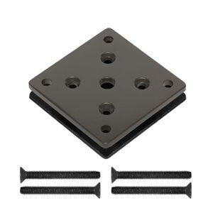 Surface Mount Base Plate Kit – 4.5" x 4.5" Steel Plates (½" Thick) with Hardware
